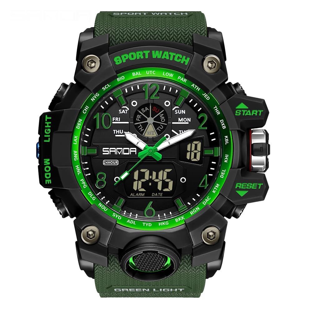 Reloj Aimes Militar Impermeable Para Hombre Con Alarma Y Cronómetro - Venta Internacional.