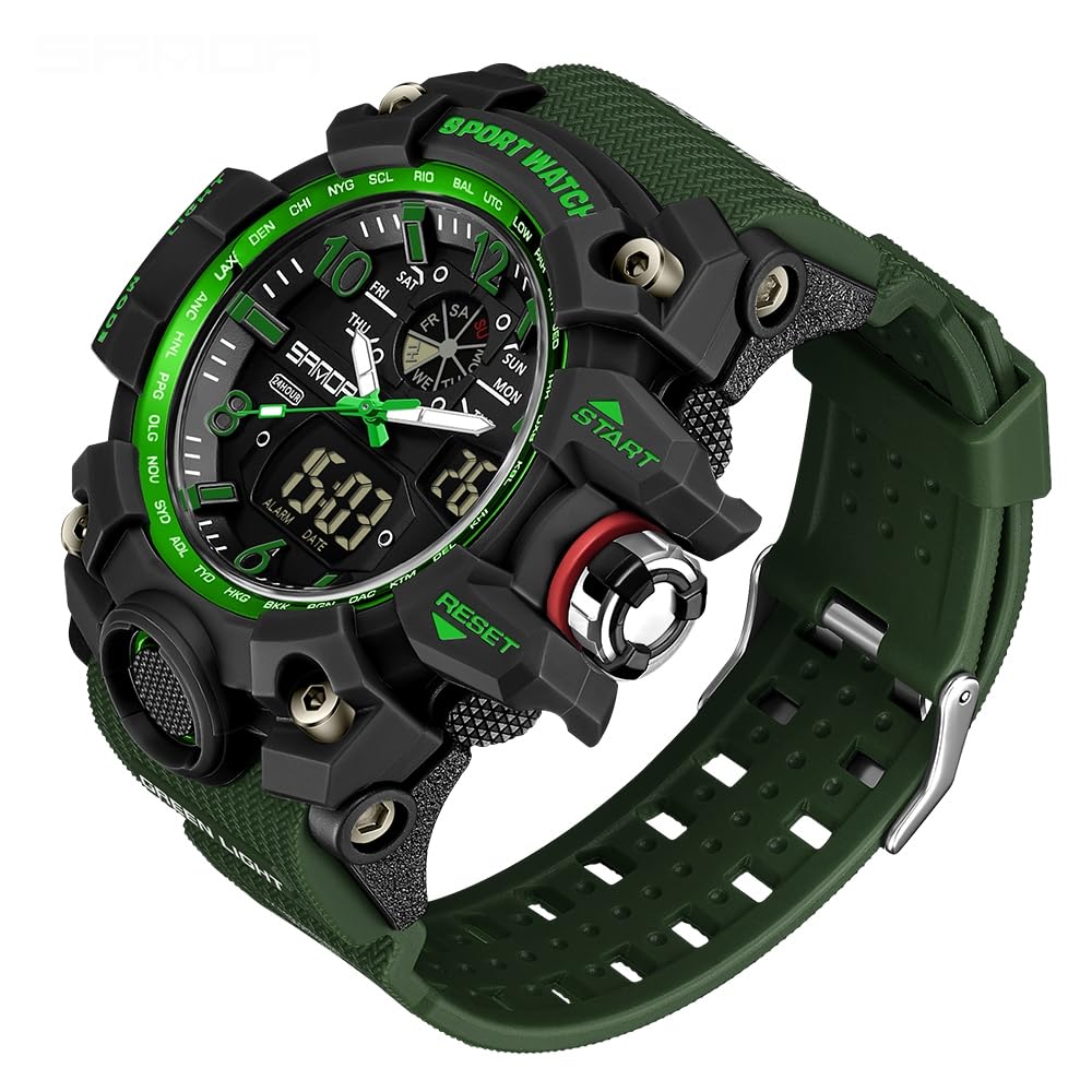 Foto 3 pulgar | Reloj Aimes Militar Impermeable Para Hombre Con Alarma Y Cronómetro - Venta Internacional.