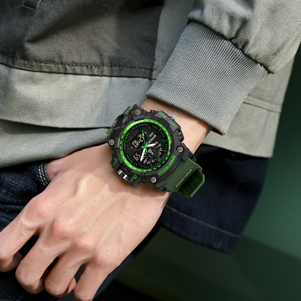 Foto 4 pulgar | Reloj Aimes Militar Impermeable Para Hombre Con Alarma Y Cronómetro - Venta Internacional.