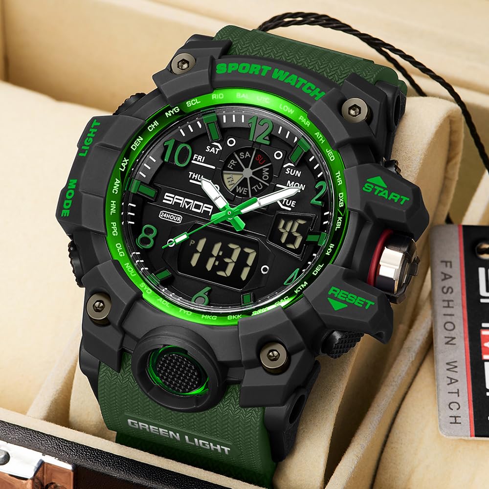 Foto 5 pulgar | Reloj Aimes Militar Impermeable Para Hombre Con Alarma Y Cronómetro - Venta Internacional.