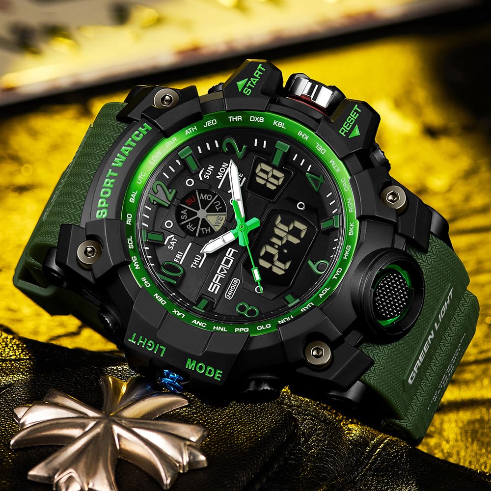 Foto 7 pulgar | Reloj Aimes Militar Impermeable Para Hombre Con Alarma Y Cronómetro - Venta Internacional.