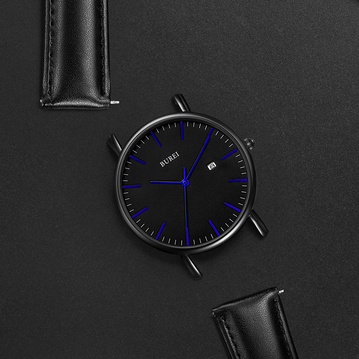 Foto 4 pulgar | Reloj Burei Fashion Minimalista Impermeable Para Hombre Con Piel - Venta Internacional.