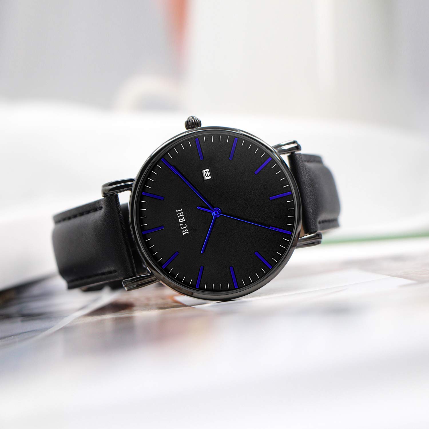 Foto 5 | Reloj Burei Fashion Minimalista Impermeable Para Hombre Con Piel - Venta Internacional.