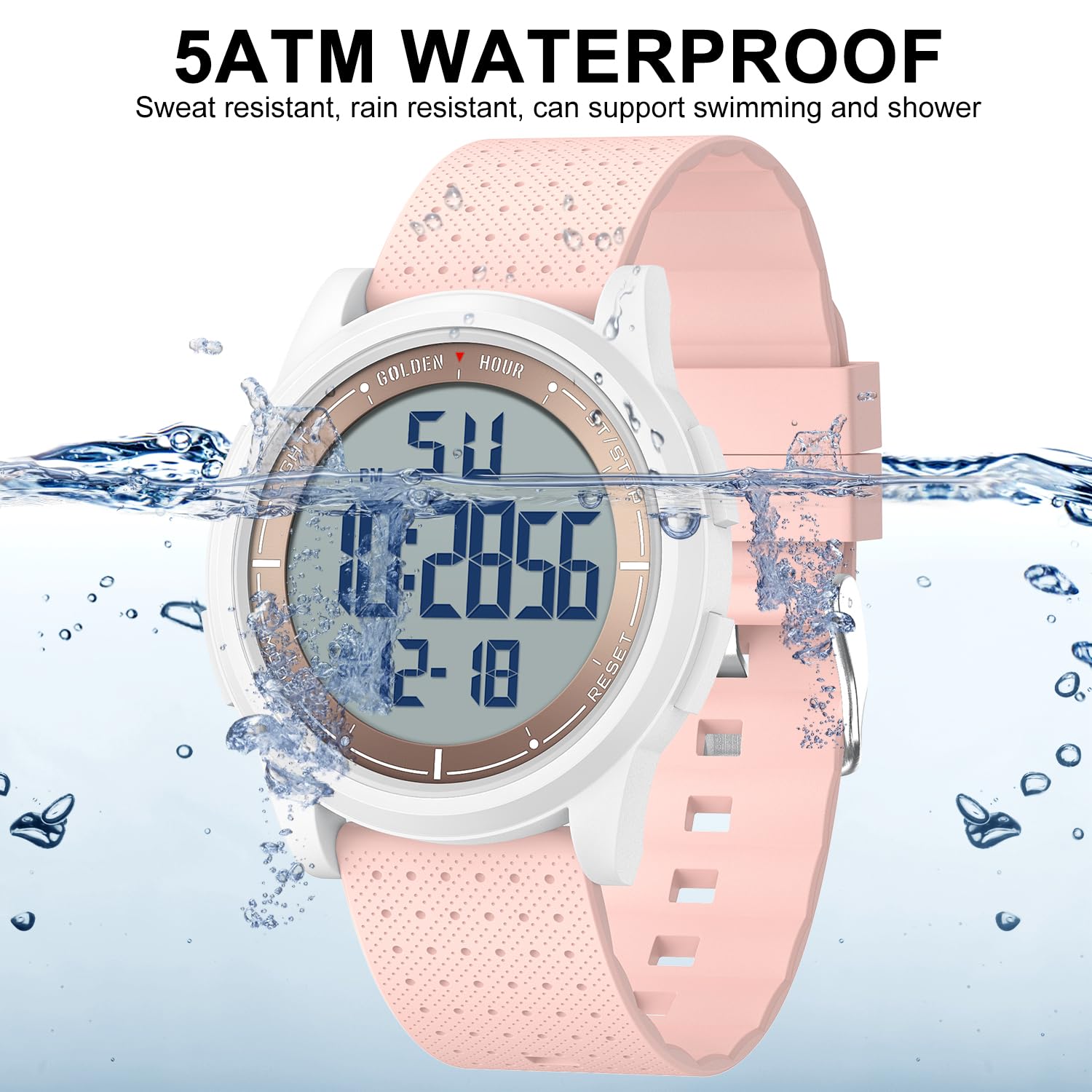 Foto 3 | Reloj Golden Hour, Ultrafino Y Minimalista, Resistente Al Agua Hasta 50 M - Venta Internacional.