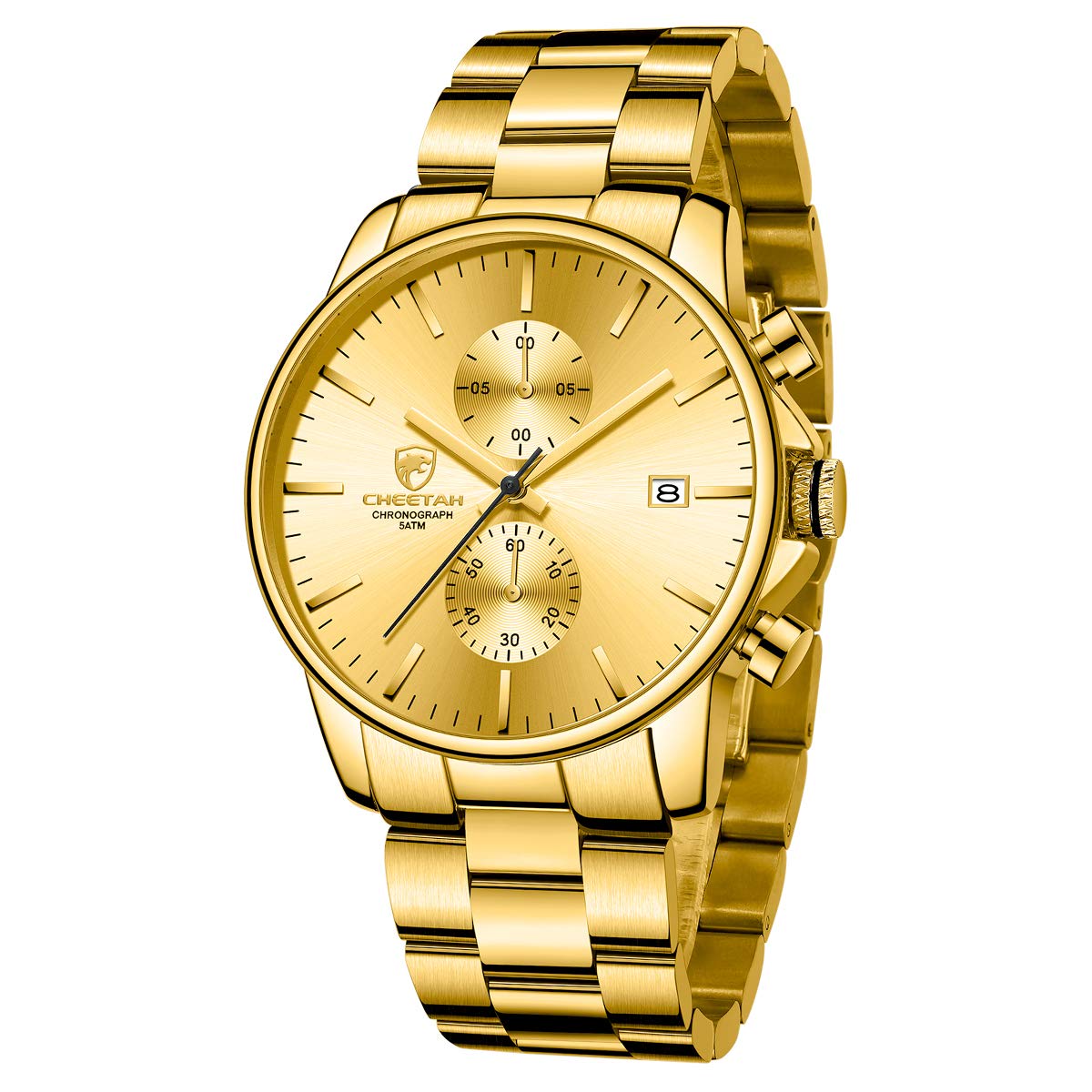 Foto 2 pulgar | Reloj Golden Hour Con Cronógrafo De Cuarzo Y Acero Inoxidable Para Hombre - Venta Internacional.