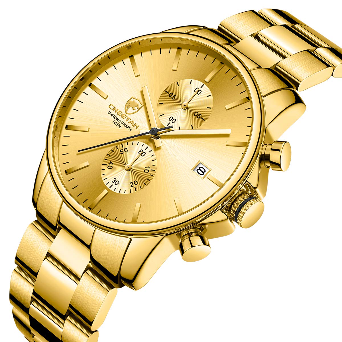 Foto 3 pulgar | Reloj Golden Hour Con Cronógrafo De Cuarzo Y Acero Inoxidable Para Hombre - Venta Internacional.