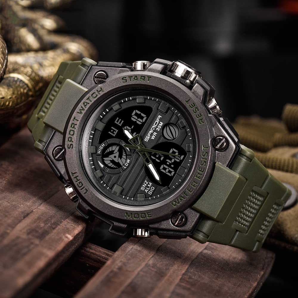 Foto 4 pulgar | Reloj Kxaito Para Hombre, Deportivo, Exterior, Impermeable, Militar, Verde - Venta Internacional.