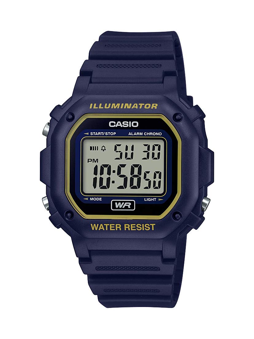 Reloj Casio F108wh Series Digital Para Hombre Color Azul - Venta Internacional.