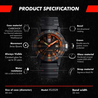Foto 3 | Reloj Luminox Leatherback G0329 Turtle - Venta Internacional.
