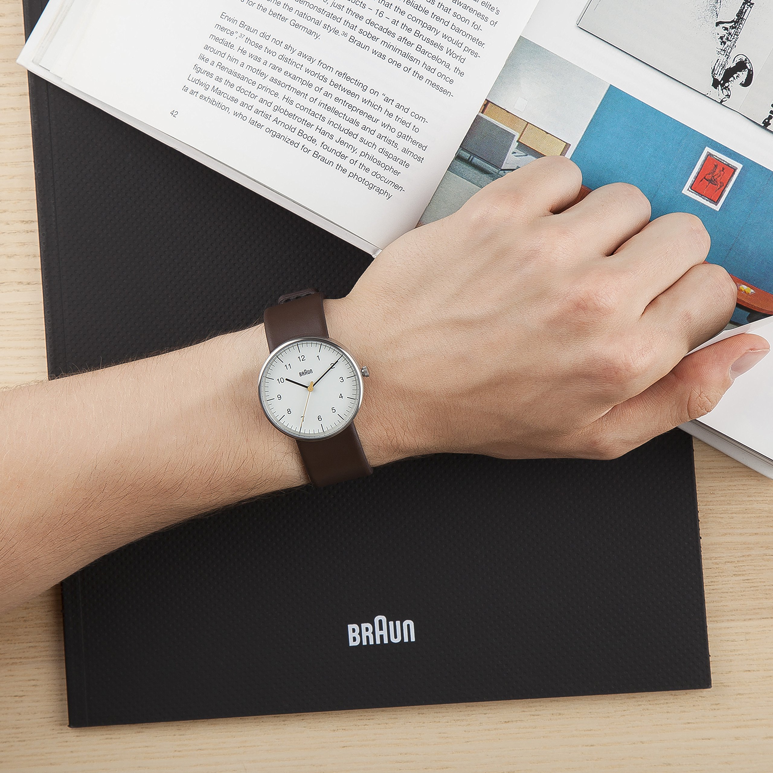 Foto 8 pulgar | Reloj Braun De Cuarzo Analógico De 3 Manecillas Para Hombre, Caja De 38 Mm - Venta Internacional.