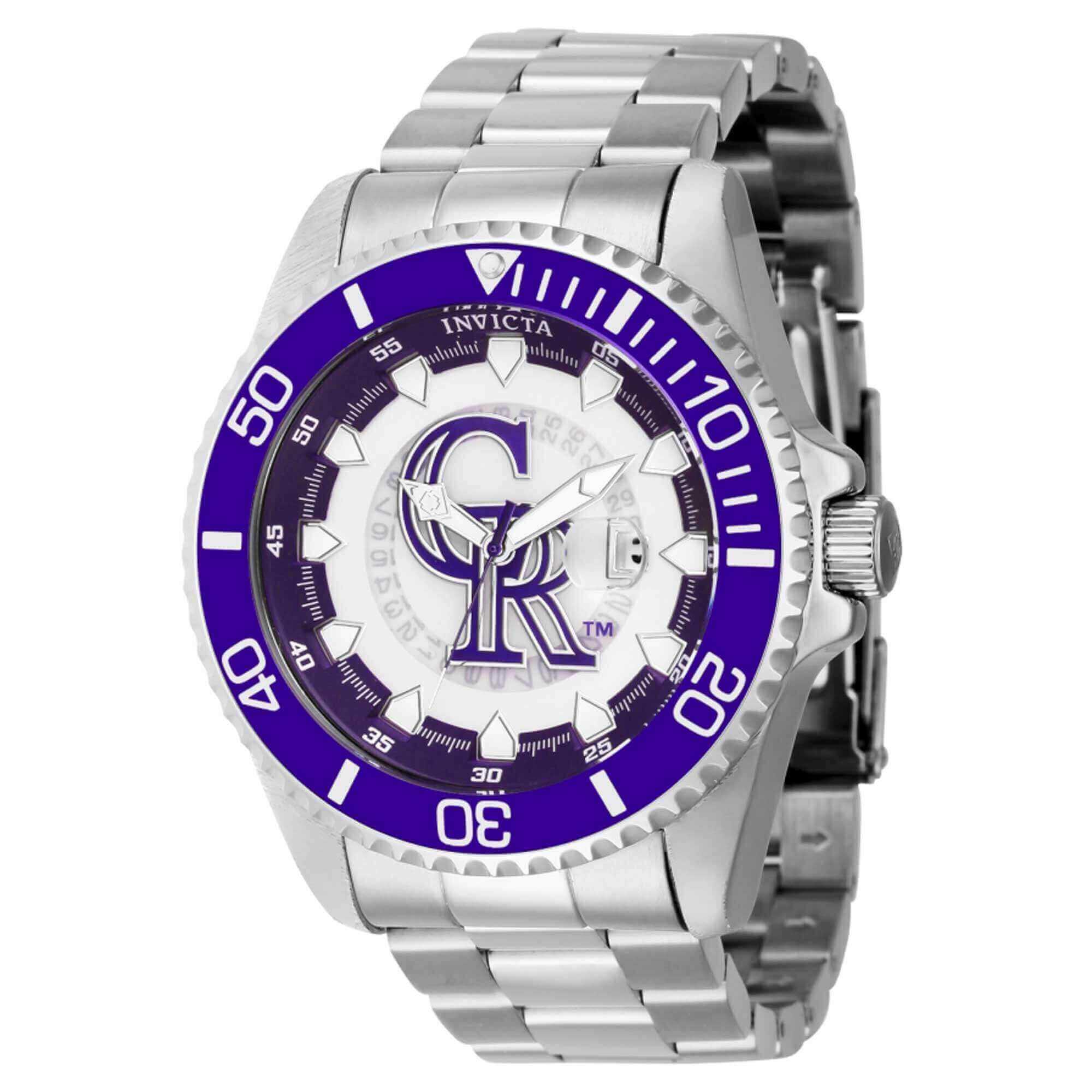 Foto 2 pulgar | Invicta 43462 Colorado Rockies Date Silver Steel W De La Mlb - Venta Internacional.