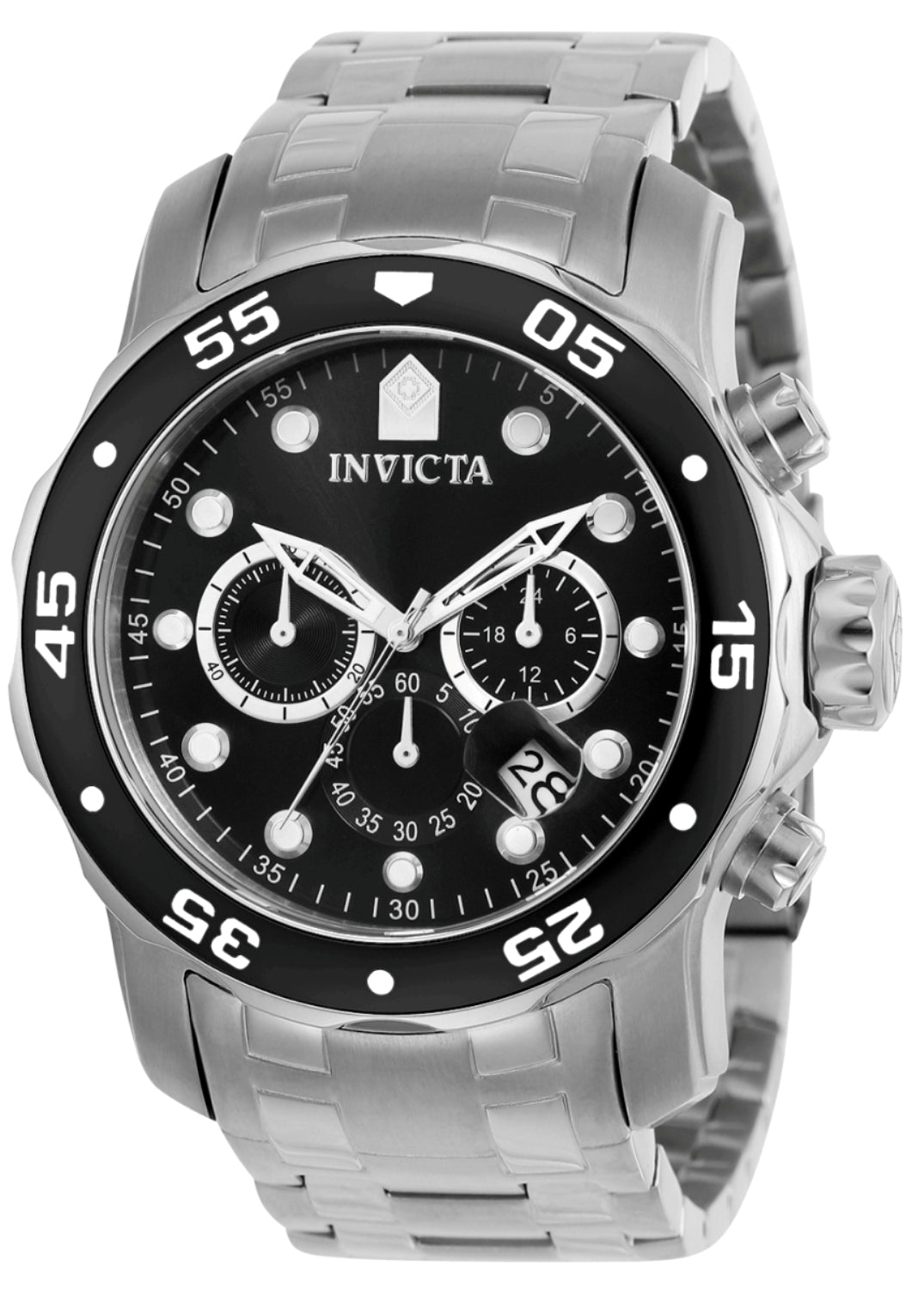 Foto 2 pulgar | Reloj Cronógrafo Invicta 0069 Pro Diver Ss Con Esfera Negra  - Venta Internacional.