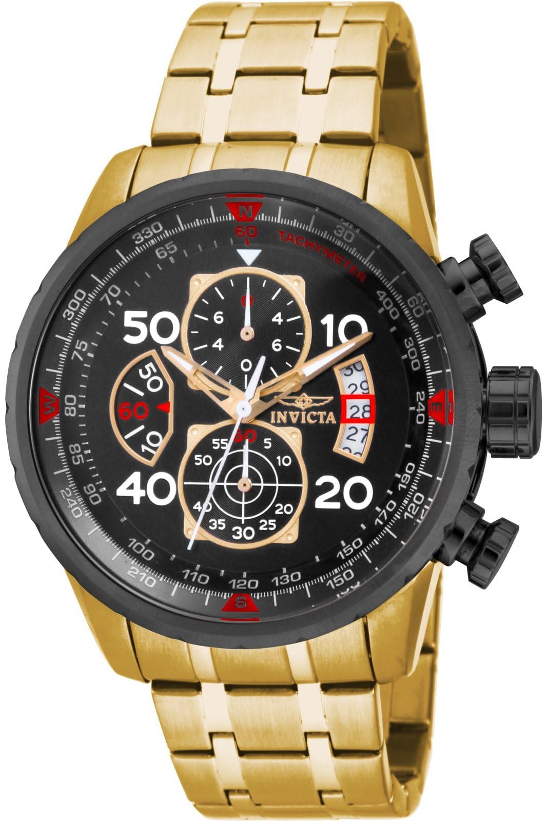 Invicta Hombre 17206 ''aviator'' Reloj Casual De Acero Inoxidable - Venta Internacional.