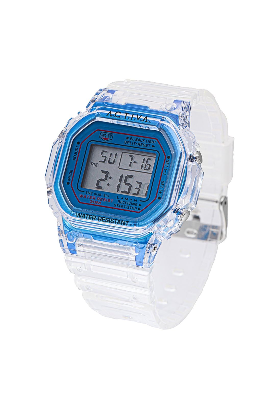 Foto 3 pulgar | Reloj Invicta Digital De 44,5 Mm, Resistente A Los Golpes, Azul Transparente - Venta Internacional.