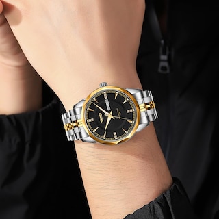 Foto 2 | Reloj Skmei Business De Acero Inoxidable Dorado Y Plateado Para Hombre - Venta Internacional.
