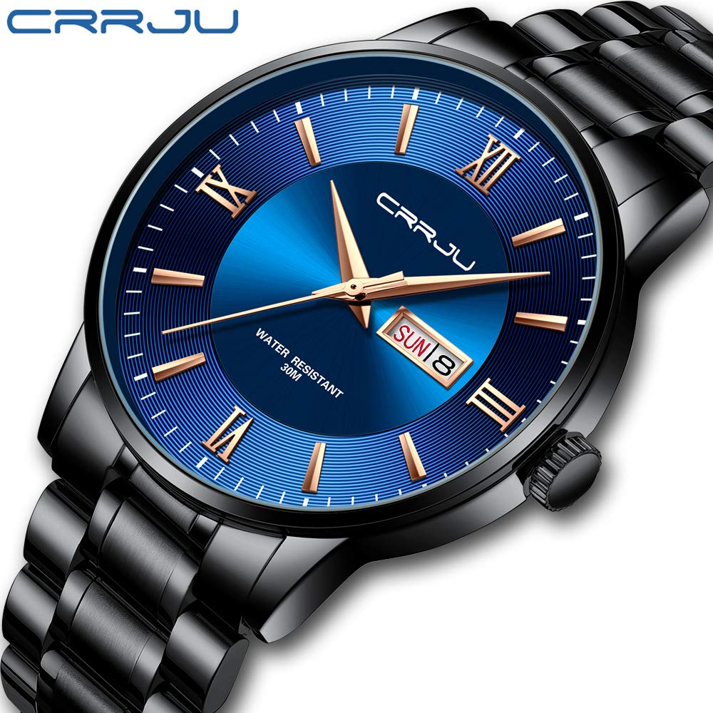 Foto 3 pulgar | Reloj Crrju Business Minimalist Para Hombre, Resistente Al Agua Hasta 3 Atm - Venta Internacional.