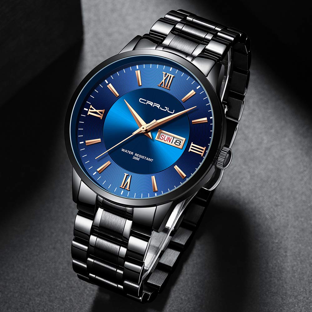 Foto 4 pulgar | Reloj Crrju Business Minimalist Para Hombre, Resistente Al Agua Hasta 3 Atm - Venta Internacional.