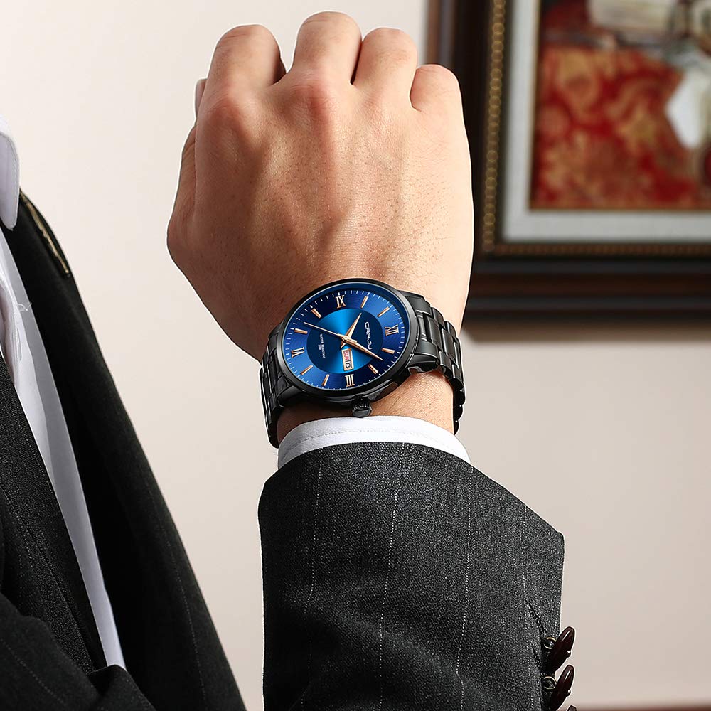 Foto 6 pulgar | Reloj Crrju Business Minimalist Para Hombre, Resistente Al Agua Hasta 3 Atm - Venta Internacional.