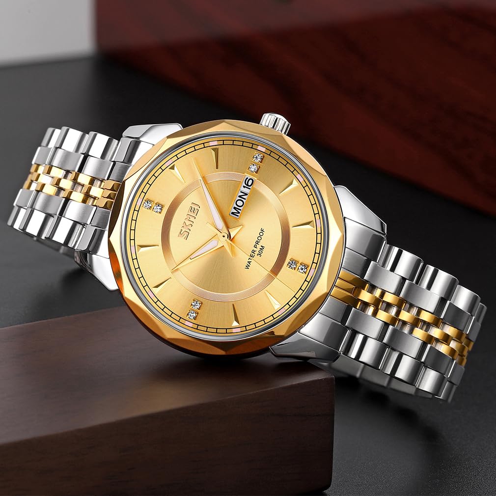 Foto 4 pulgar | Reloj Skmei Business De Acero Inoxidable Impermeable Para Hombre - Venta Internacional.