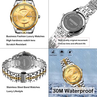 Foto 4 | Reloj Skmei Business De Acero Inoxidable Impermeable Para Hombre - Venta Internacional.