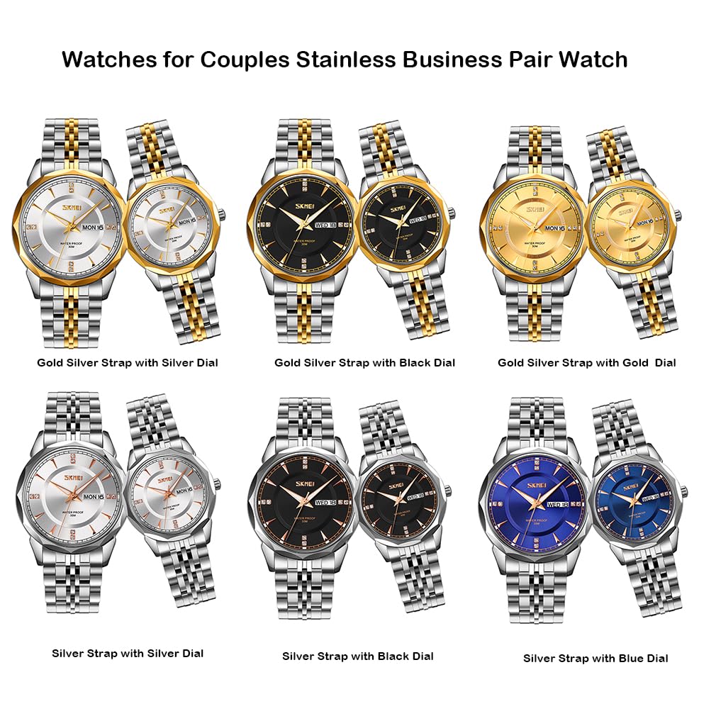 Foto 8 pulgar | Reloj Skmei Business De Acero Inoxidable Impermeable Para Hombre - Venta Internacional.