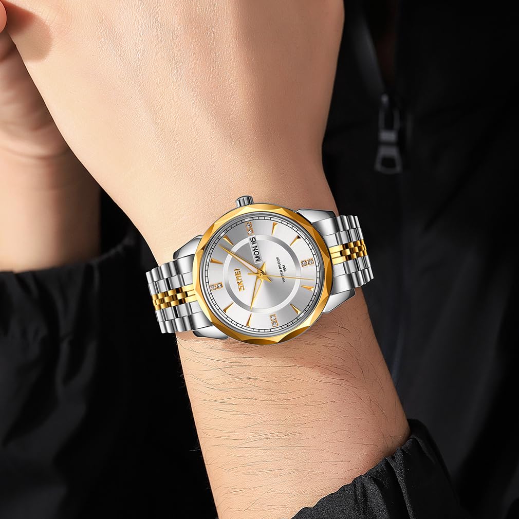 Foto 3 pulgar | Reloj Skmei Business de Acero Inoxidable para Hombre - Venta Internacional