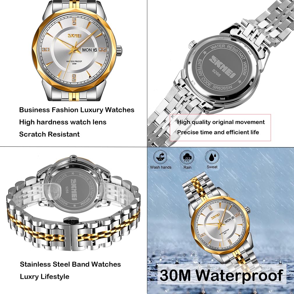 Foto 5 pulgar | Reloj Skmei Business de Acero Inoxidable para Hombre - Venta Internacional