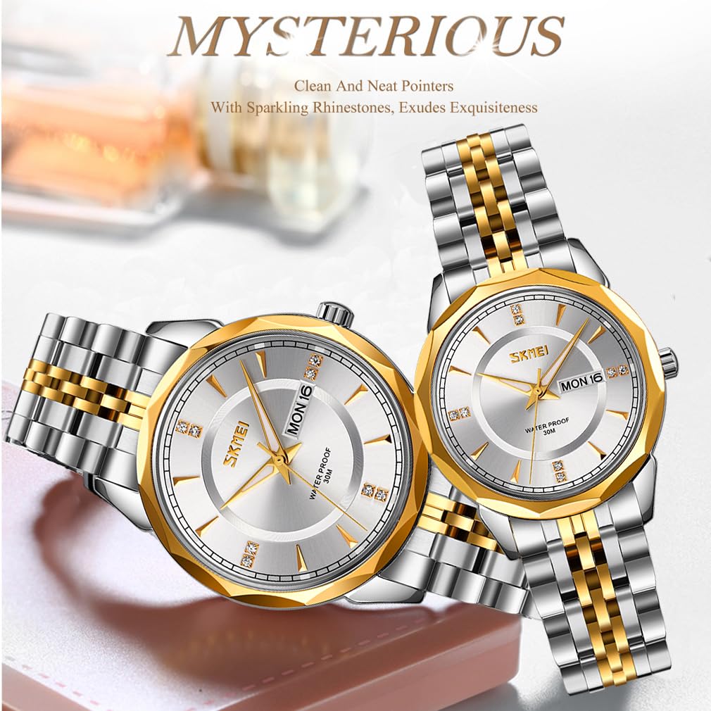 Foto 6 pulgar | Reloj Skmei Business de Acero Inoxidable para Hombre - Venta Internacional