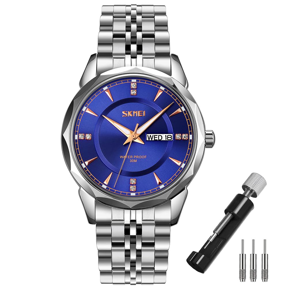 Foto 2 pulgar | Reloj Skmei Business Waterproof Luxury Para Hombre Plateado - Venta Internacional.
