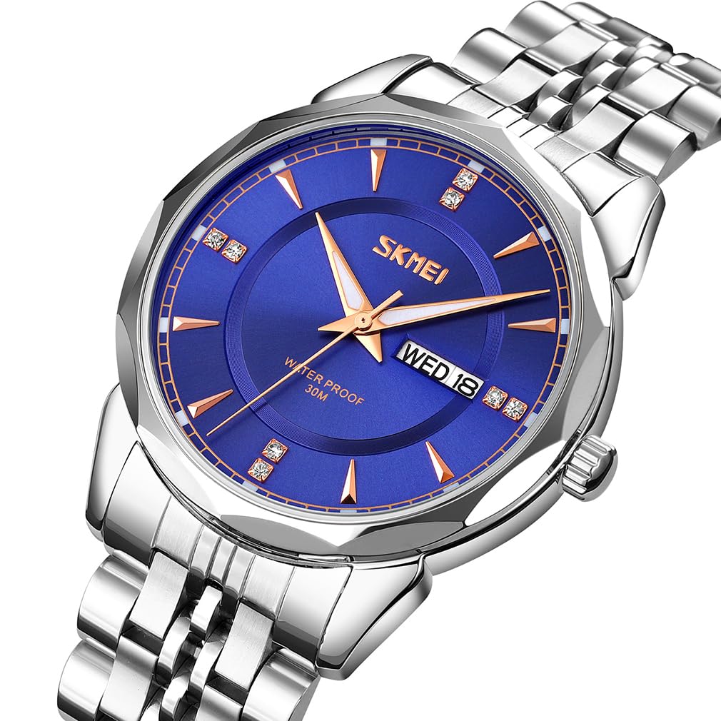 Foto 4 pulgar | Reloj Skmei Business Waterproof Luxury Para Hombre Plateado - Venta Internacional.