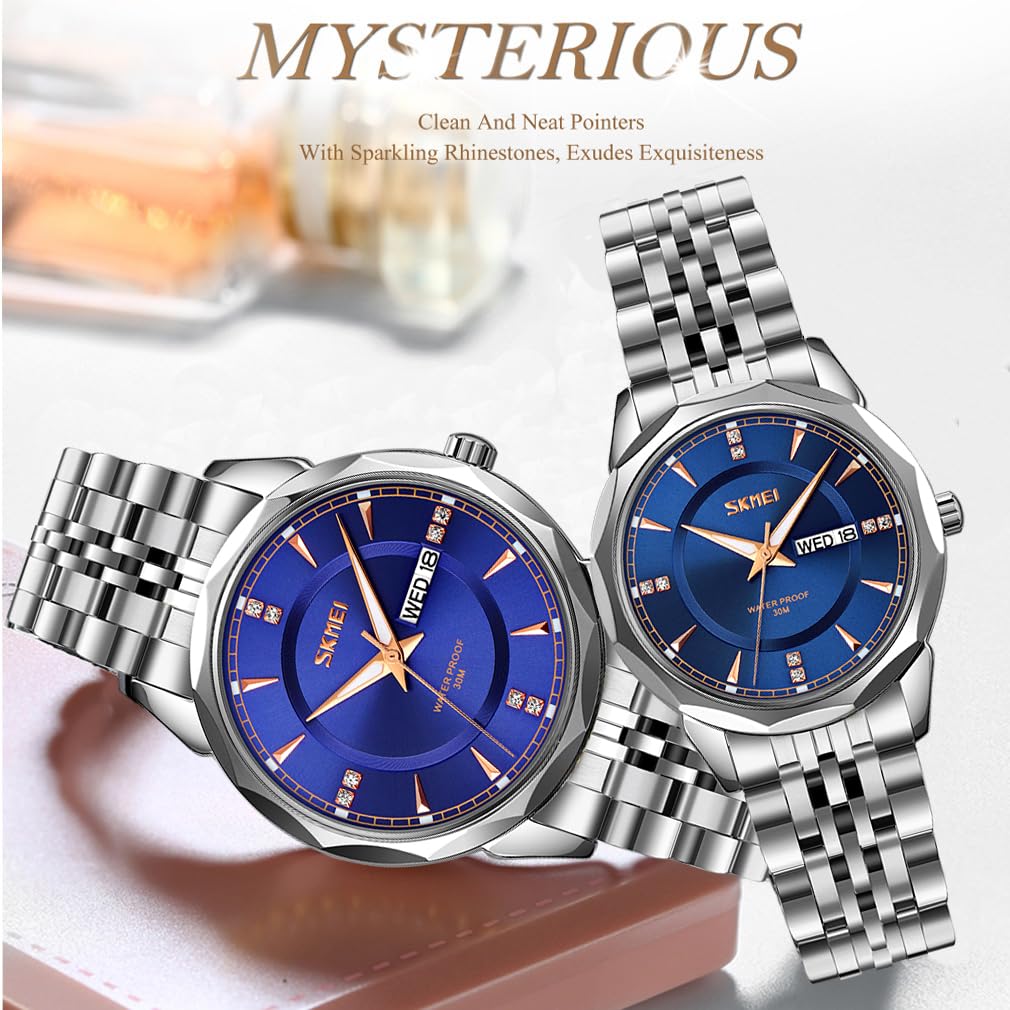 Foto 6 pulgar | Reloj Skmei Business Waterproof Luxury Para Hombre Plateado - Venta Internacional.