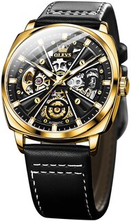 Foto 1 | Reloj Olevs Automatic Skeleton Mechanical de Piel - Venta Internacional