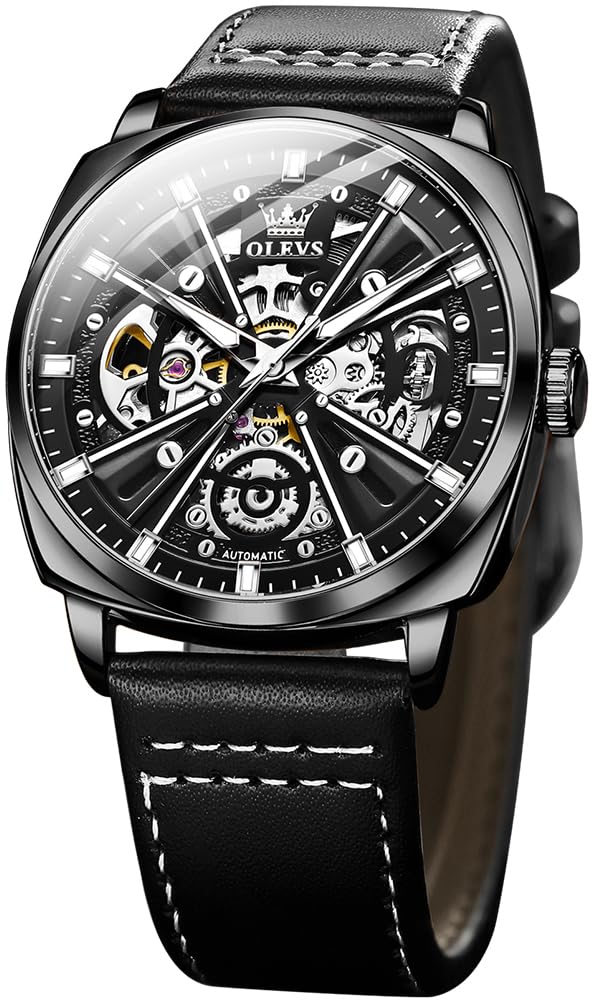 Foto 2 pulgar | Reloj Olevs Automatic Skeleton Mechanics A Prueba De Agua Para Hombre - Venta Internacional.