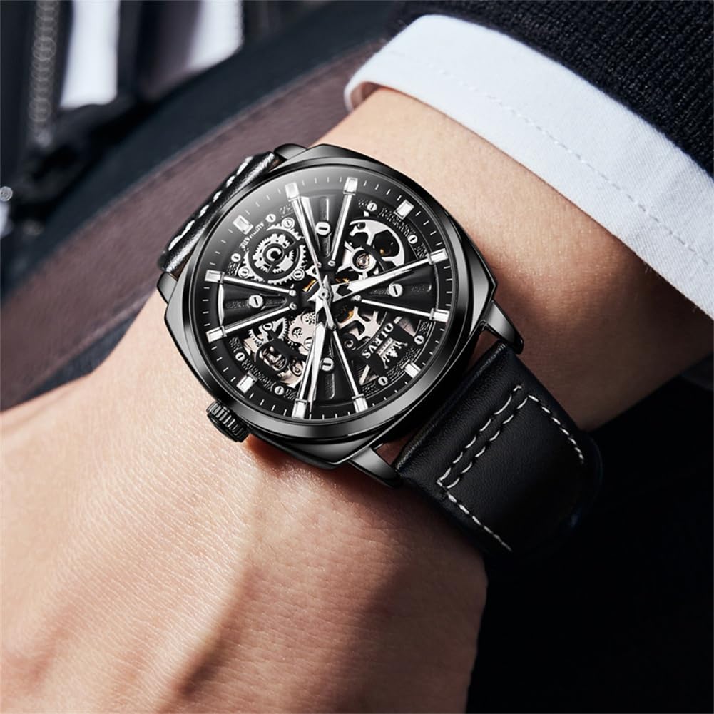 Foto 4 pulgar | Reloj Olevs Automatic Skeleton Mechanics A Prueba De Agua Para Hombre - Venta Internacional.