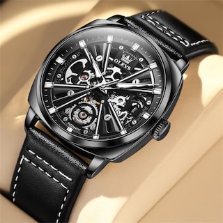 Foto 5 | Reloj Olevs Automatic Skeleton Mechanics A Prueba De Agua Para Hombre - Venta Internacional.