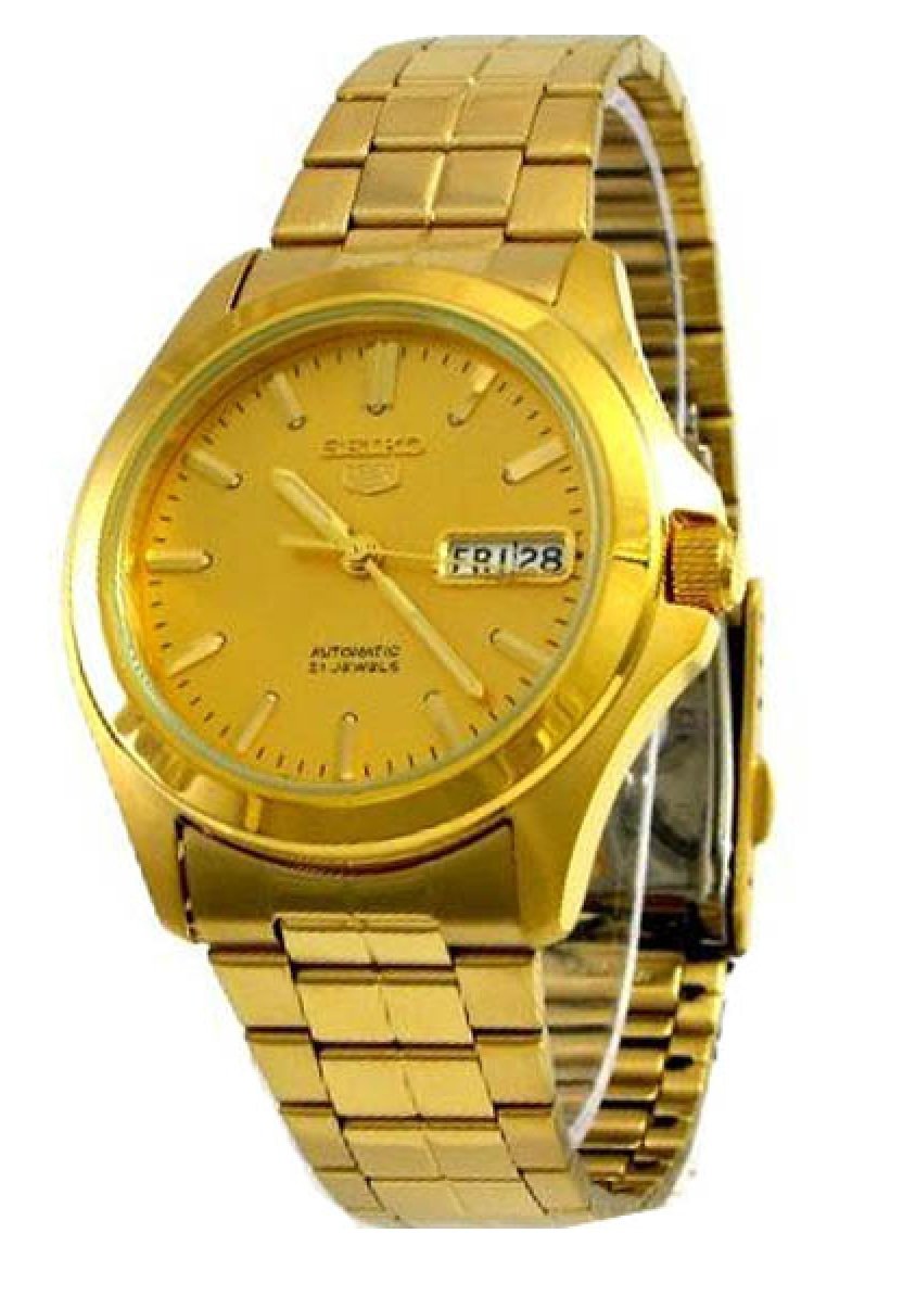 Reloj Seiko Snkk98 Analógico De Acero Inoxidable Con Esfera Dorada Para Hombre - Venta Internacional.
