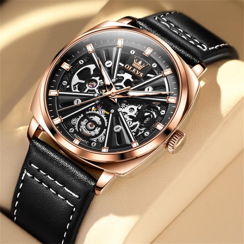 Foto 5 pulgar | Reloj Olevs Automatic Skeleton Mechanics - Venta Internacional