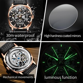 Foto 6 | Reloj Olevs Automatic Skeleton Mechanics - Venta Internacional