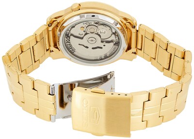 Foto 2 | Reloj Seiko Snkk74 De Acero Inoxidable Chapado En Oro Para Hombre - Venta Internacional.