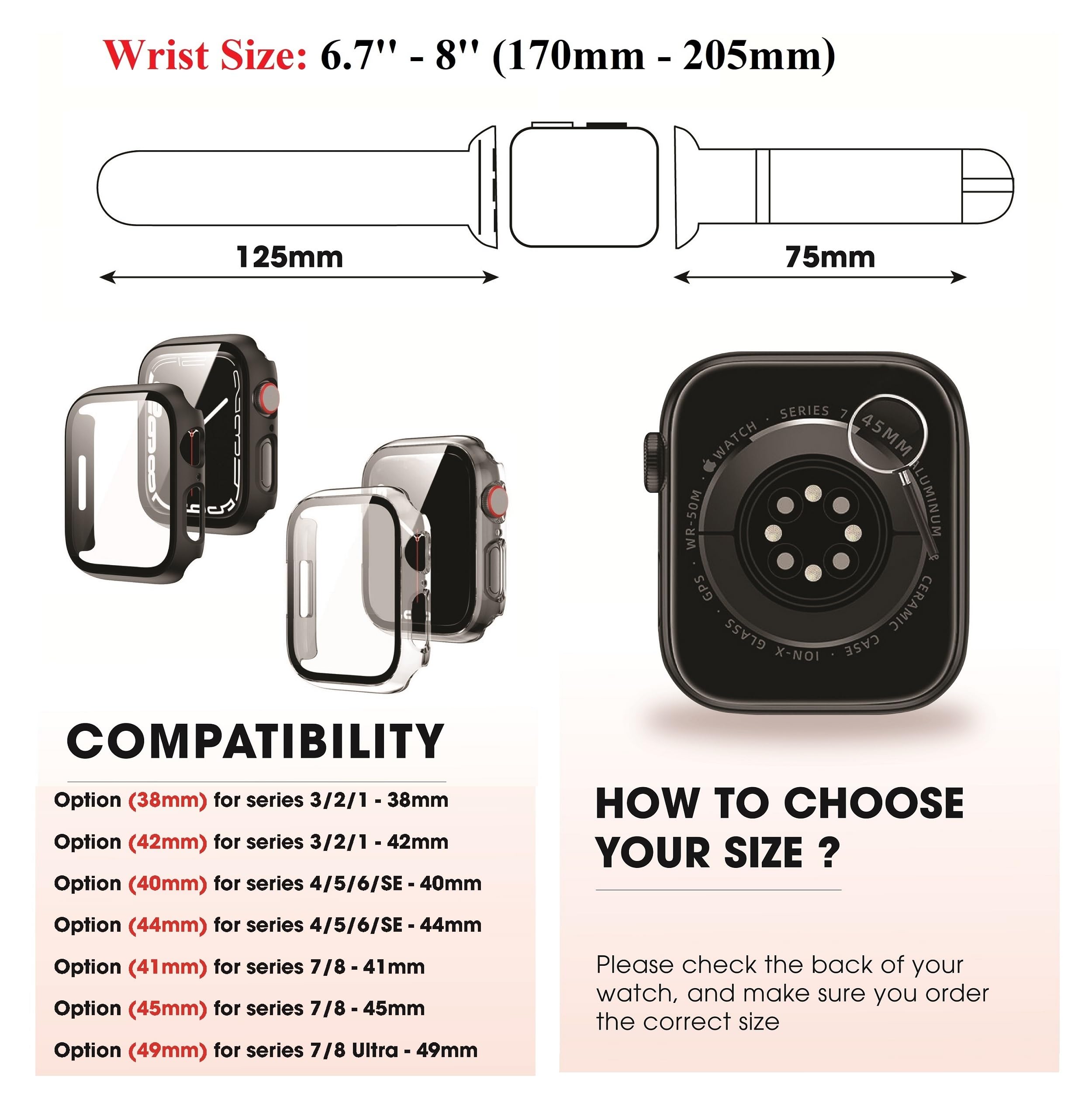 Foto 6 pulgar | Correa De Reloj Vinacreations De Piel Burdeos De 41 Mm Para Apple Watch 8 7 - Venta Internacional.