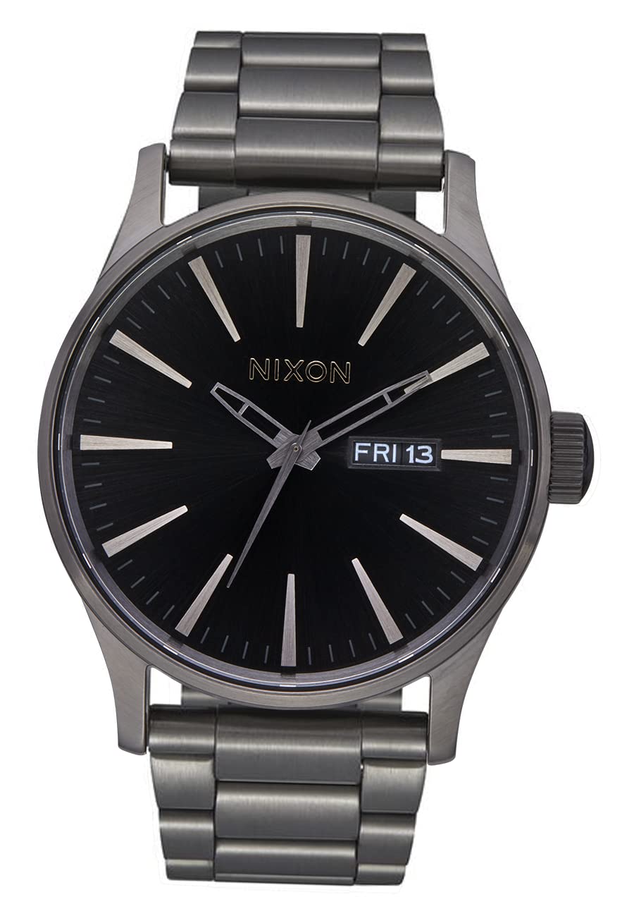 Reloj Nixon Sentry Ss A356 Gunmetal/black Sunray 42 Mm Para Hombre - Venta Internacional.