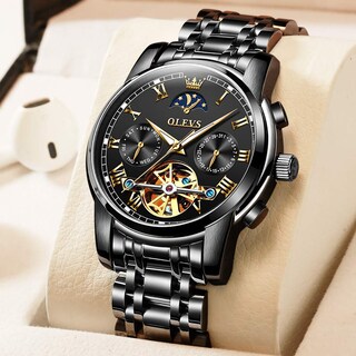 Foto 2 | Reloj Olevs Tourbillon Mecánico Automático Para Hombre De Acero Inoxidable - Venta Internacional.