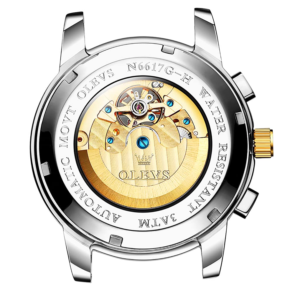Foto 7 pulgar | Reloj Olevs Tourbillon Mecánico Automático Para Hombre De Acero Inoxidable - Venta Internacional.