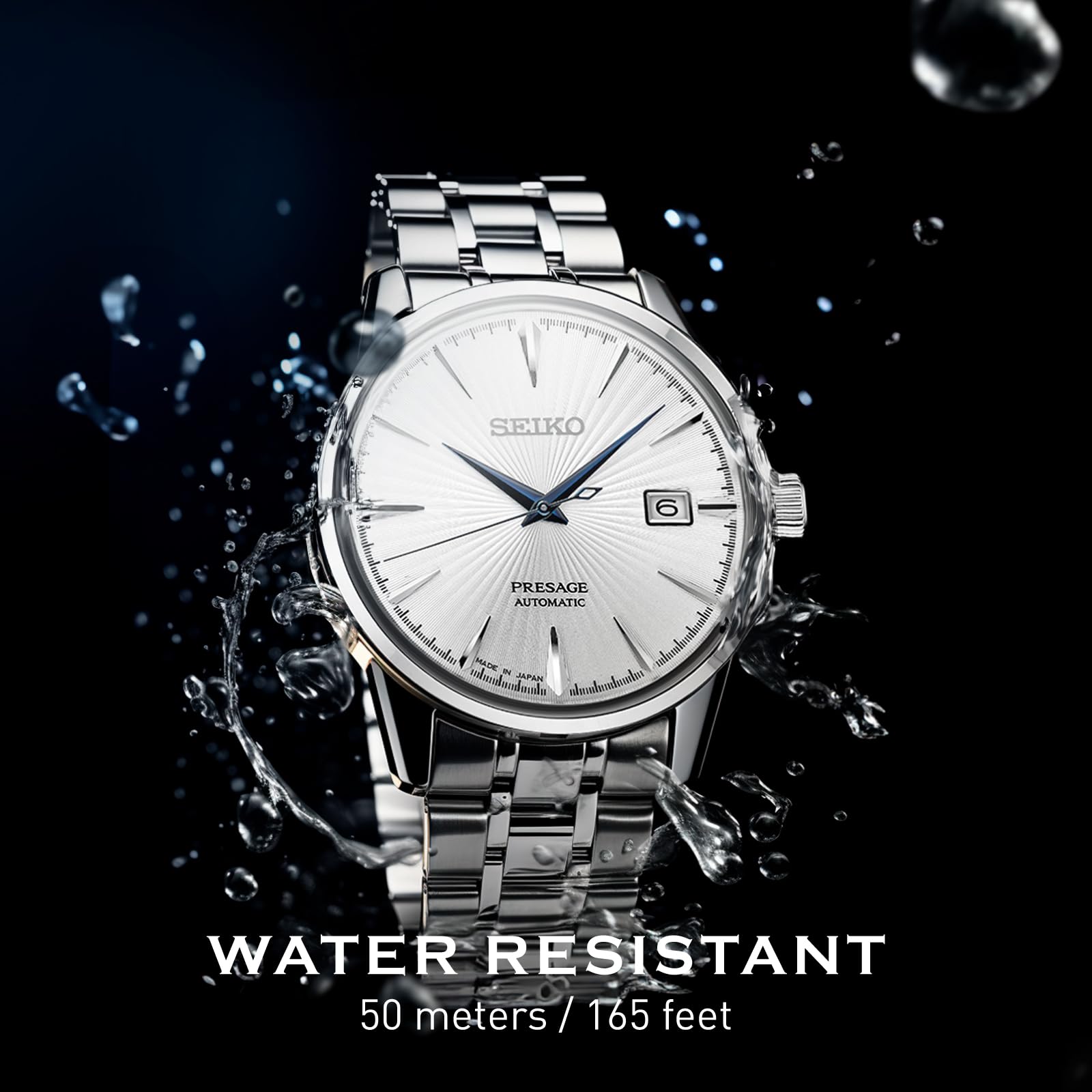 Foto 5 pulgar | Reloj Seiko Srpb77 Presage Cocktail Time Para Hombre Con Esfera Plateada - Venta Internacional.