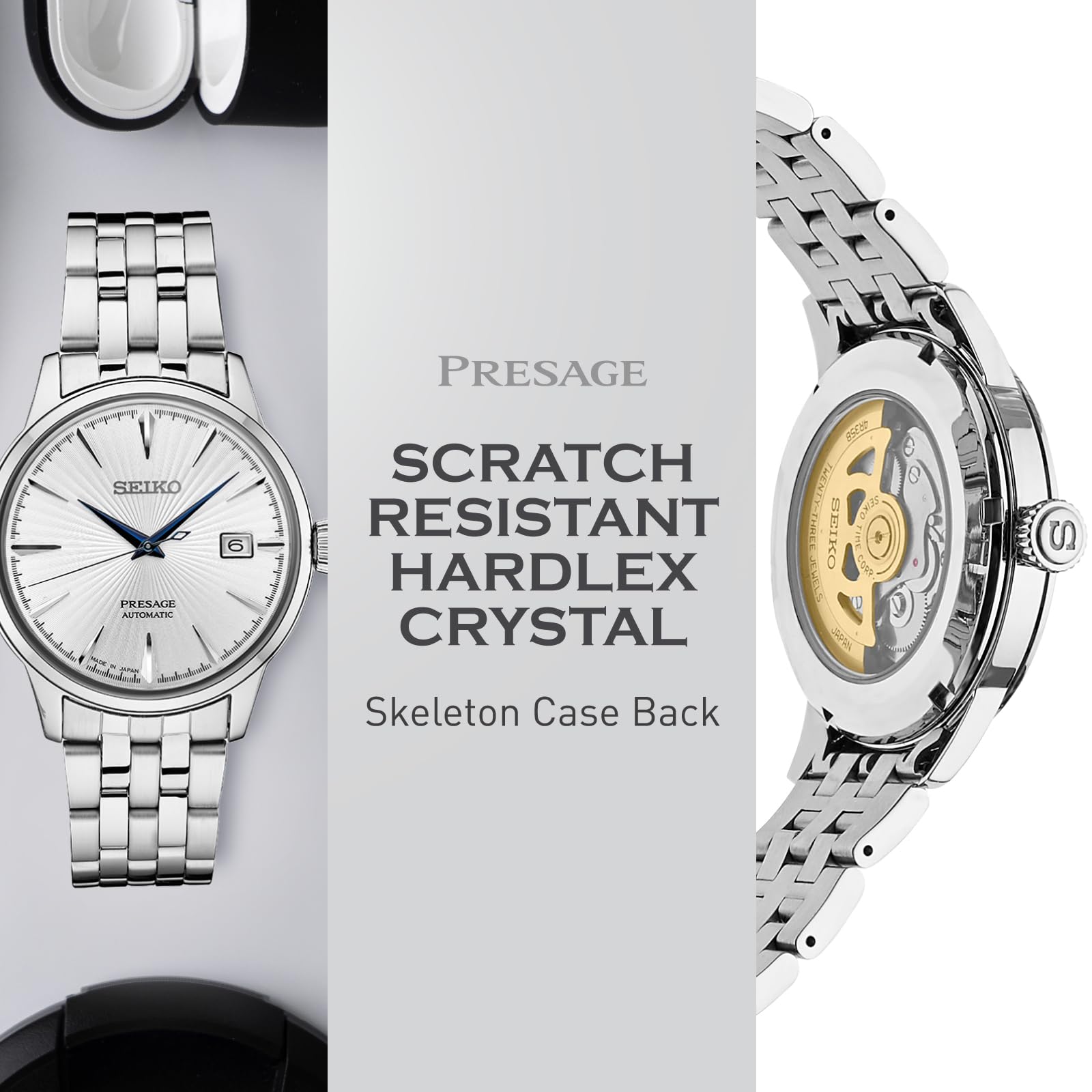 Foto 7 | Reloj Seiko Srpb77 Presage Cocktail Time Para Hombre Con Esfera Plateada - Venta Internacional.