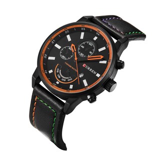 Foto 2 | Reloj Curren8217 Con Calendario Impermeable Para Hombre Con Correa De Piel - Venta Internacional.
