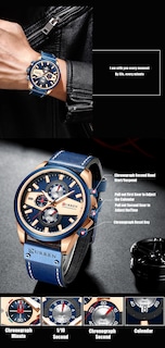 Foto 4 | Reloj Curren/8394 Para Hombre, Resistente Al Agua, Cuarzo, 30 M, Miyota Japan - Venta Internacional.