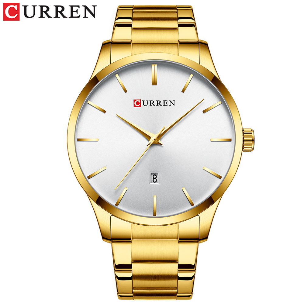 Foto 2 pulgar | Reloj Curren Quartz Para Hombre Con Correa De Acero 8357 Waterproof - Venta Internacional.