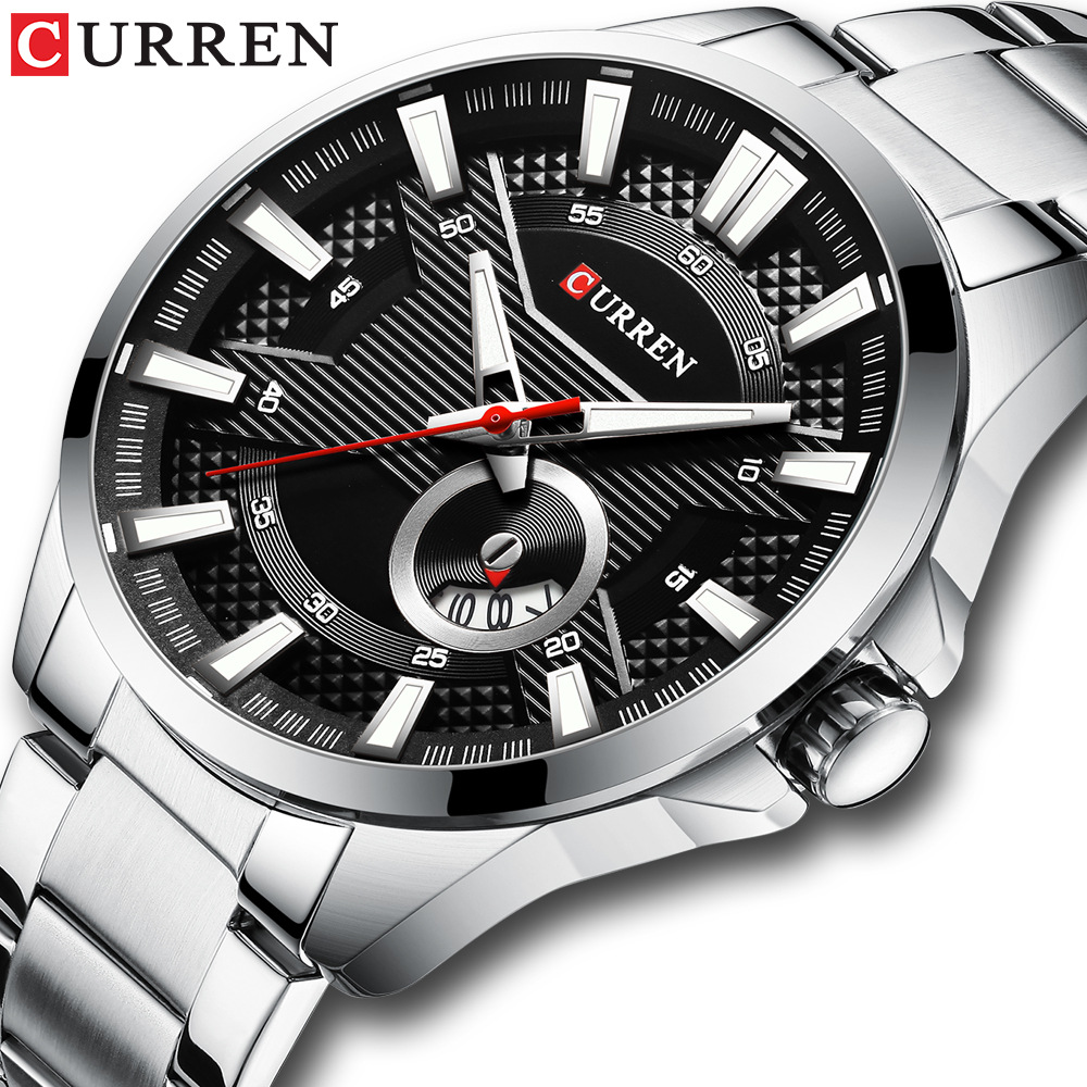 Foto 3 pulgar | Reloj Curren 8372, Resistente Al Agua, 30 M, Cuarzo Para Hombre - Venta Internacional.