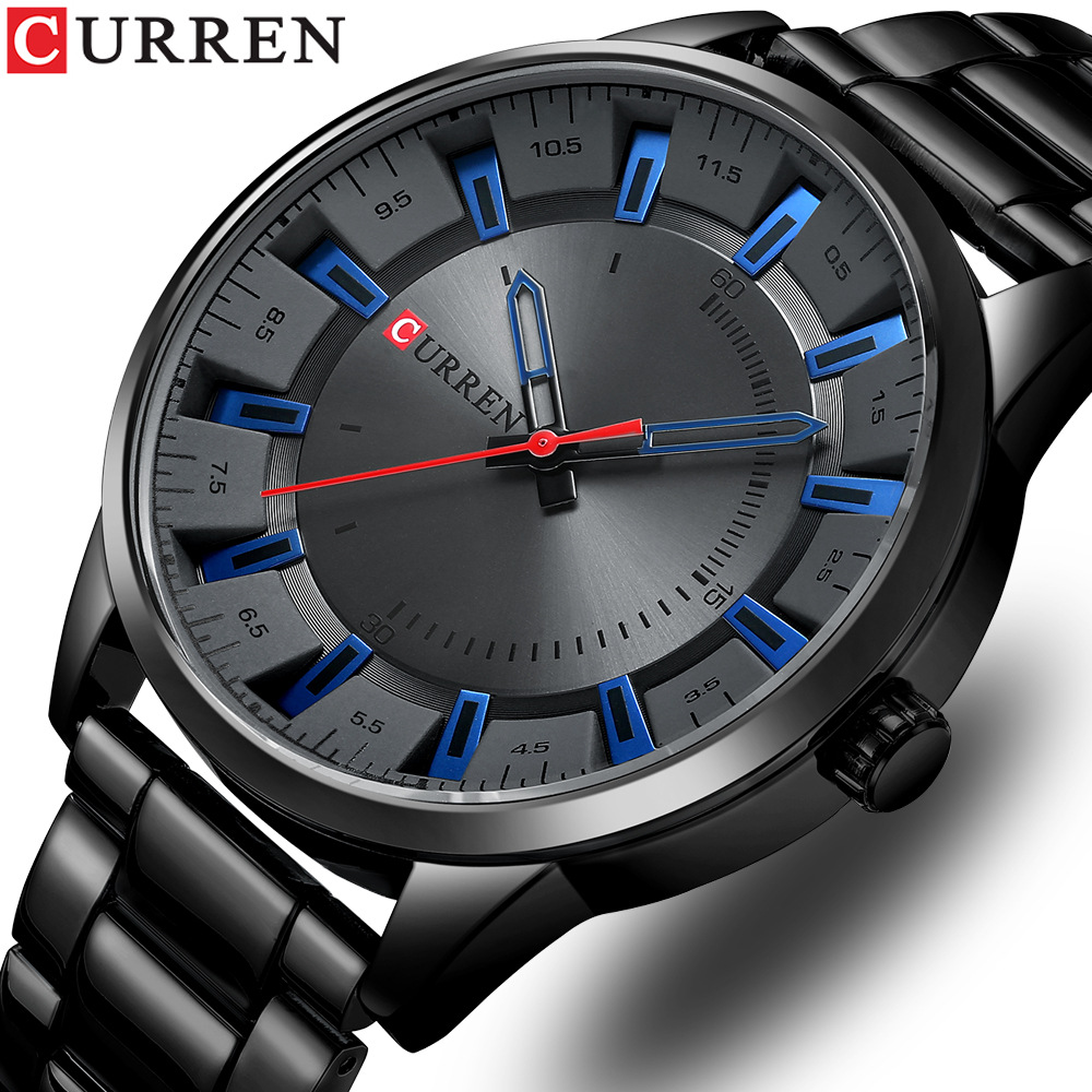 Foto 3 pulgar | Reloj Curren 8406 Para Hombre, Resistente Al Agua, 30 M, Plateado - Venta Internacional.